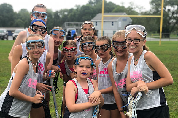Lacrosse Girls Camp Group