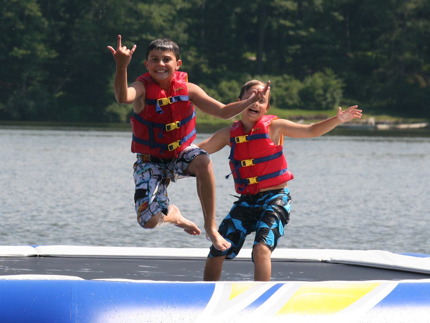 rock-on-lax-camp_1440x1080 Boys at summer camp on the lake