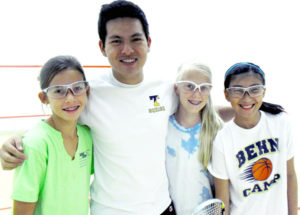 Squash camp girls coach